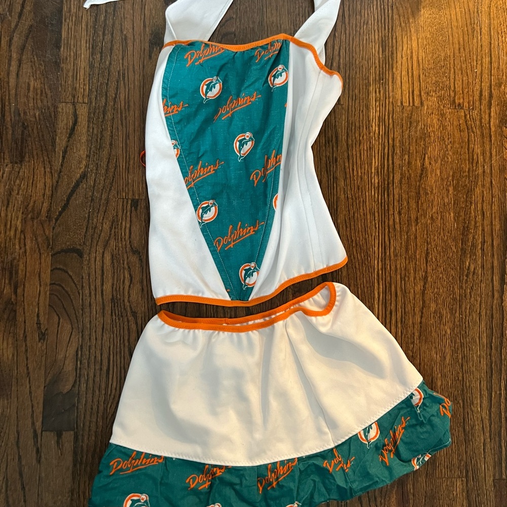 Miami Dolphins Custom Made Skirt Set Cheerleader